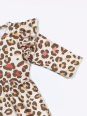Autumn Leopard Girls Dress Tunic - Image 3