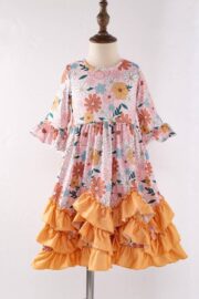 Daisy Blooms Girls Maxi Dress - Image 2