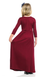 Girls Solid Color Maxi Dress AL5004-1 - Image 8