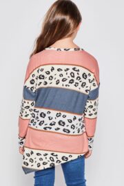 Girls Size Leopard Asymmetrical Top T2636-K4 - Image 4