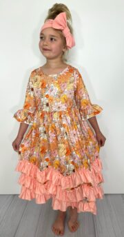 Laurel Blooms Girls Ruffle Maxi Dress - Image 5
