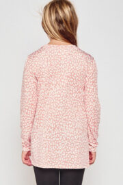 Girls Blue Leopard Print Knotted Tunic Top T2486-K9 - Image 6